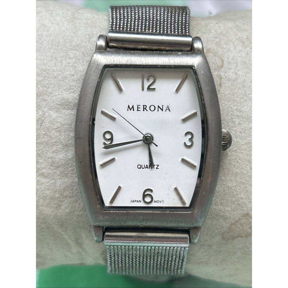 Merona Silver Tone Women’s Quartz Watch